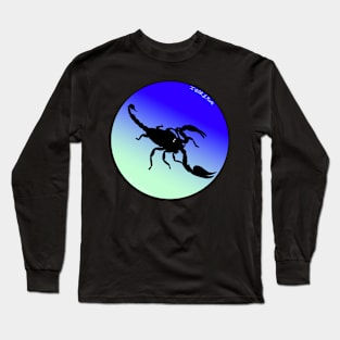 Scorpion Mint Green/Blue Gradient Long Sleeve T-Shirt